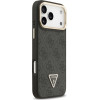 Guess Case 4G Pu Triangle Logo & Stand Camera Magsafe For Iphone 17 Pro Max Black - (GUHMP17XPCS4GPTK)