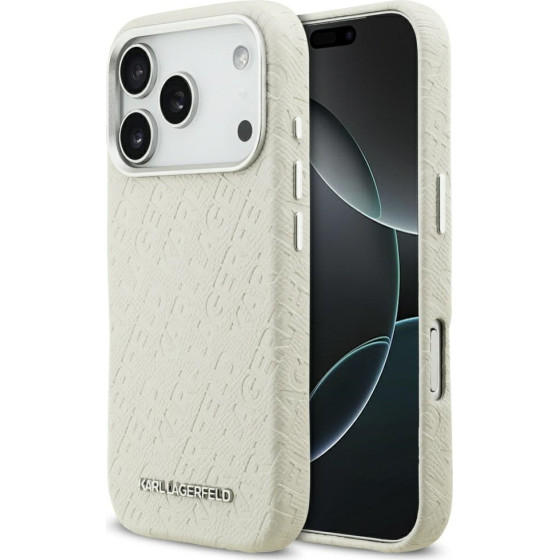 Karl Lagerfeld Fw Stamped Karl Magsafe Case For Iphone 17 Pro Beige - (KLHMP17LPGKLFOFE)