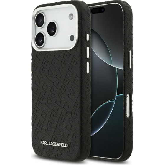 Karl Lagerfeld Fw Stamped Karl Magsafe Case For Iphone 17 Pro Black - (KLHMP17LPGKLFOFK)
