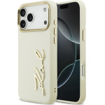 Karl Lagerfeld Karl Script Logo Case For Iphone 17 Pro Max Beige - (KLHCP17XPSKMGVE)