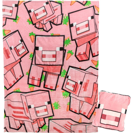 Paladone: Minecraft - Pig Cushion Blanket (PP13661MCF)