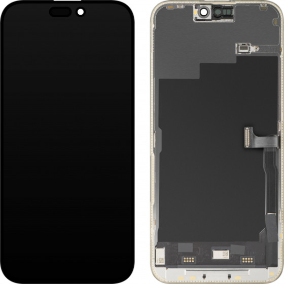 MP Lcd Display Module For Apple Iphone 15 Pro Max, Soft Oled Fhd 120Hz Diagnostic Version, Aftermarket, Black
