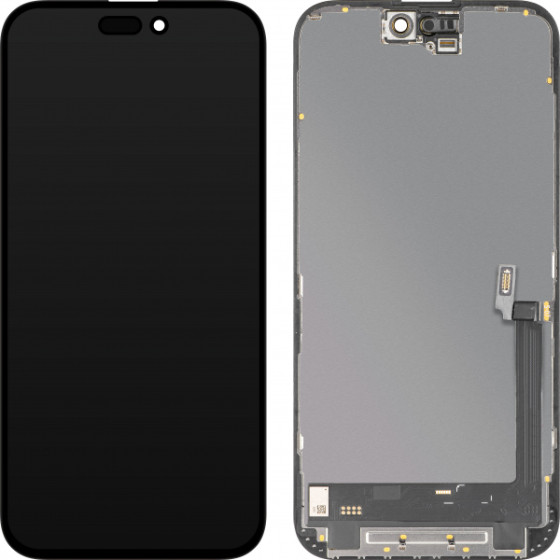 MP Lcd Display Module For Apple Iphone 16 Plus, Soft Oled Fhd Ic Movable Version, Aftermarket, Black