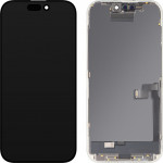 MP Lcd Display Module For Apple Iphone 16 Pro, Oled Fhd Ic Movable Version, Aftermarket, Black
