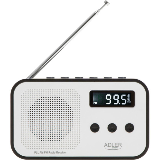 Adler Digital Radio Pll AM/Fm BLACK/White Oem - (AD1908)