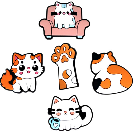 TFO 3D Sticker Cat 5pCs set
