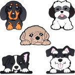 TFO 3D Sticker Dog 5pCs set