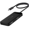 Lemorele TC122 USB-C Hub 6 �� 1 Docking Station �� Dual Hdmi 4K, 3x USB, Pd 100W - Dual Monitor ��� Laptop / Macbook / Surface - (04923)