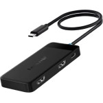 Lemorele TC122 USB-C Hub 6 �� 1 Docking Station �� Dual Hdmi 4K, 3x USB, Pd 100W - Dual Monitor ��� Laptop / Macbook / Surface - (04923)