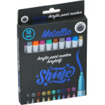 Craft - Set Of Metallic Markers / Acrylic Pens 10 Pcs - (871125230624)