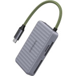 Ugreen ���������� ������ USB-C CM868 2xSd 1xTf 170MBps ���� - (55886)
