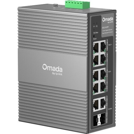 TP-Link Omada 10-Port Gigabit Industrial Easy Managed Switch With 6-Port PoE+ And 2-Port PoE++ - (IES210GPP)