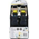 Dunlop - Ratchet Tie Down Strap With Locking Mechanism 5 m / 150 Kg 2 Pcs - (871125226844)
