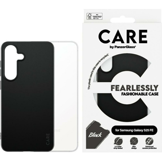 PanzerGlass Care By Fashion Case For Samsung Galaxy S25 Fe - Black - (PAN001392-0)