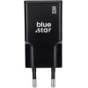 Blue Star Travel Charger Slim Gan 2x Type C Pd QC4.0 3A 30W black