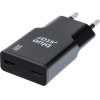Blue Star Travel Charger Slim Gan 2x Type C Pd QC4.0 3A 30W black