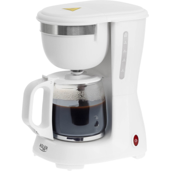 Adler Drip Coffee Maker 0.6L White - (AD4381W)