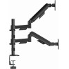 Gembird Adjustable Desk 2-Display Mounting ARM, 17''-32'' Black - (MA-DA2P-02)
