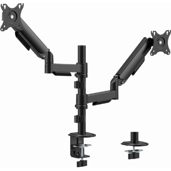 Gembird Adjustable Desk 2-Display Mounting ARM, 17''-32'' Black - (MA-DA2P-02)