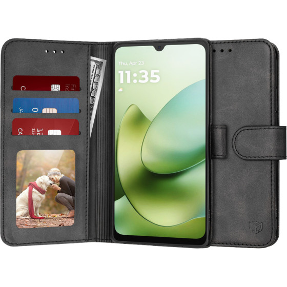 Techsuit - Diary Book - Motorola Moto G06 - Black