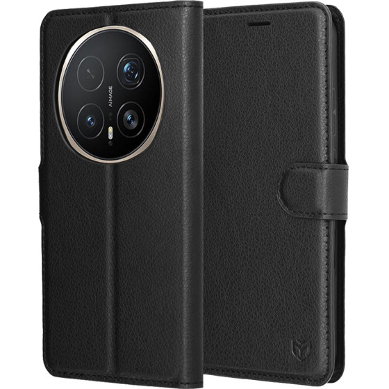 Techsuit - Leather Folio - Honor Magic8 Pro - Black
