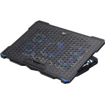 Havit - Cooling Pad - For Laptop 17'', 2 x USB, 1200 - 2400rpm, 20dB, 5 Fans, Adjustable - Black - (F2076)