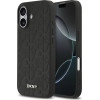 DKNY Pu Leather Grid Pattern Magsafe Case For Iphone 17 Black - (DKHMP17SPSGPHMK)
