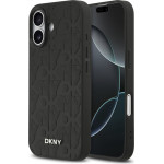 DKNY Pu Leather Grid Pattern Magsafe Case For Iphone 17 Black - (DKHMP17SPSGPHMK)