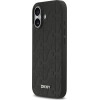 DKNY Pu Leather Grid Pattern Magsafe Case For Iphone 17 Black - (DKHMP17SPSGPHMK)
