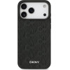 DKNY Pu Leather Grid Pattern Magsafe Case For Iphone 17 Pro Max Black - (DKHMP17XPSGPHMK)