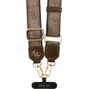 Guess Crossbody Strap Pu 4G Metal Logo Brown - (GUUCNP4AGMW)