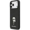 Karl Lagerfeld Fixed Glitter Metal Ikonik Case For Iphone 17 Pro Max Black - (KLHCP17XGKNPSK)