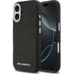 Karl Lagerfeld Grained Pu Repeated Logo Magsafe Case For Iphone 17 Black - (KLHMP17SPGKLFOFK)