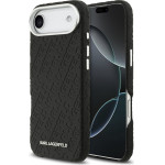 Karl Lagerfeld Grained Pu Repeated Logo Magsafe Case For Iphone Air Black - (KLHMP17MPGKLFOFK)