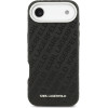 Karl Lagerfeld Grained Pu Repeated Logo Magsafe Case For Iphone Air Black - (KLHMP17MPGKLFOFK)