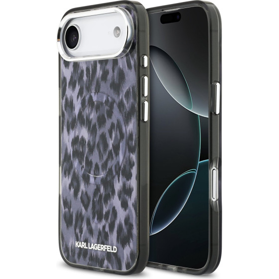 Karl Lagerfeld Iml Leopard Magsafe Case For Iphone Air Grey - (KLHMP17MHDLEOICK)