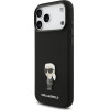 Karl Lagerfeld Liquid Silicone Metal Ikonik Case For Iphone 17 Pro Max Black - (KLHCP17XSMHKNPK)