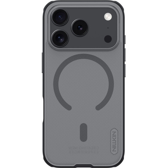 Nillkin Super Frosted Pro Magnetic Back Cover For Apple Iphone 17 Pro Transparent Black - (57983127617)