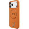Red Bull Silicone Blue Ring Magsafe Case For Iphone 17 Pro Max Orange - (RBHMP17X24SIILOV)