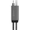 ENERGEA Bazic Gocharge Alucable 4-in-1 Cable (USB-A/USB-C To USB-C/Lightning) 0.15m Black 60W - (CBL-GC4N1-BLK015)