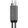 ENERGEA Bazic Gocharge Alucable 4-in-1 Cable (USB-A/USB-C To USB-C/Lightning) 1m Black 60W 3A - (CBL-GC4N1-BLK100)