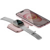 ENERGEA Bazic Gomag Trio Plus Compact Foldable 3-in-1 Wireless Charger 15W Fast Charging Pink - (GM-TRIOPLUS-PNK)