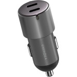 ENERGEA Car Charger 2xUSB-C PD-Pps 66W Gunmetal Alu Drive D60 - (CAR-AD-D60)