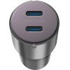 ENERGEA Car Charger 2xUSB-C PD-Pps 66W Gunmetal Alu Drive D60 - (CAR-AD-D60)