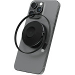 ENERGEA Wireless Charger Magduo Arc 2in1 For Phone And Apple Watch With Retractable Cable Gunmetal - (MAG-DUOARC-GUN)