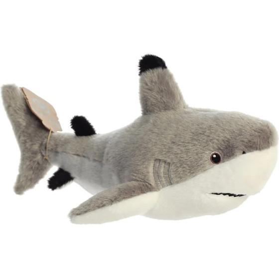 Eco Nation - Plush Toy / Cuddly Blacktip Shark 38 Cm Eco-Friendly - (35017)