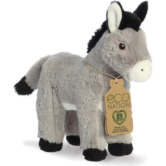 Eco Nation - Plush Toy / Cuddly Donkey 22 Cm Eco-Friendly - (35053)