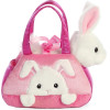 Fancy Pal - Plush Toy Bunny Peekaboo In Pink Bag 20 Cm Eco-Friendly - (61015)