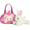 Fancy Pal - Plush Toy Bunny Peekaboo In Pink Bag 20 Cm Eco-Friendly - (61015)