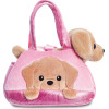 Fancy Pal - Plush Toy Labrador Dog Peekaboo In Pink Bag 20 Cm Eco-Friendly - (61365)